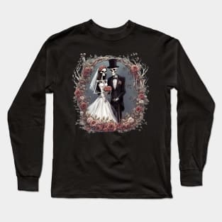 Skeleton Bride and Groom Long Sleeve T-Shirt